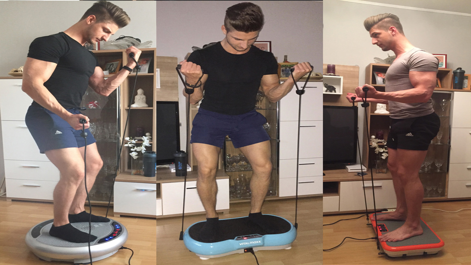Vibrationsplatte Übungen - Bizepscurls
